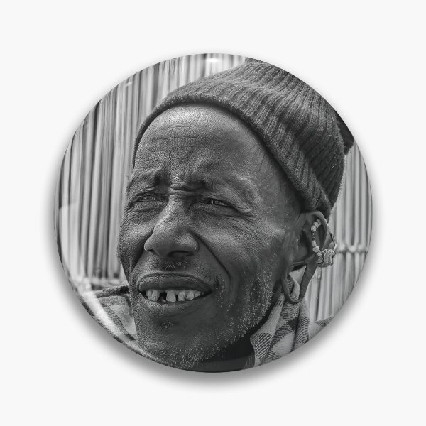 Item preview, Maasai Chieftain in Black and White designed and sold by Kay Brewer.
