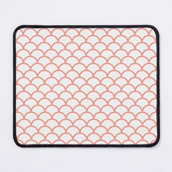 Item preview, White And Coral Scales Pattern designed and sold by pattern-archive.