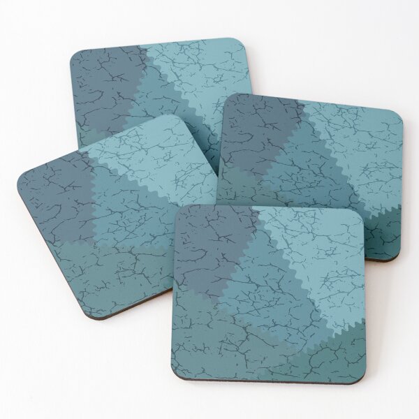 Item preview, Geometric pattern in aquamarine color with zigzag edge 2 designed and sold by ZorianArt.