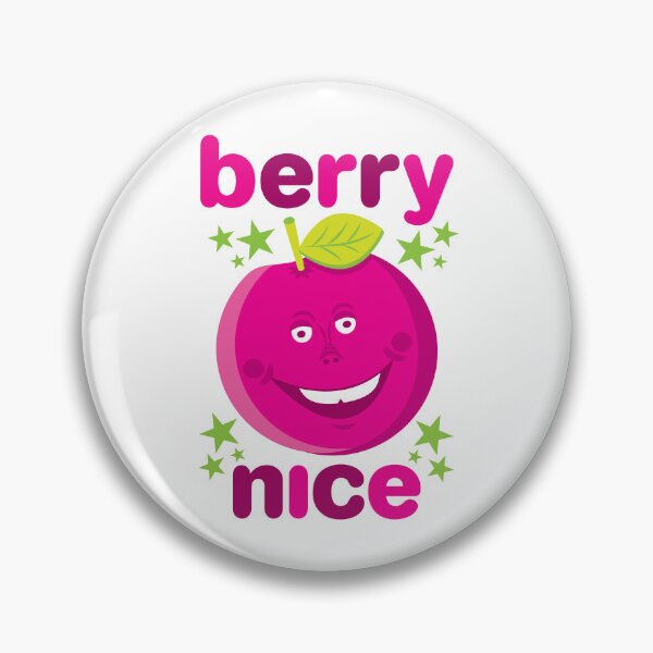Item preview, Berry Nice Funny Pink Berry Character Design – Cute Fruit Pun Gift designed and sold by Fabulosa Designs.
