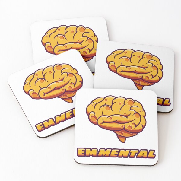 Item preview, Em-mental Swiss Cheese Brain — Funny Mental Health Design designed and sold by dittoon.