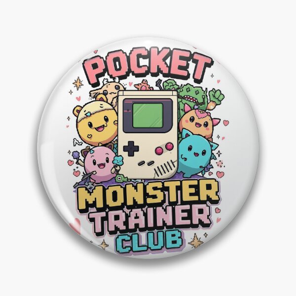 Item preview, Pocket Monster Trainer Club – Cute Retro Handheld Gamer Design designed and sold by Dhenin Studio.