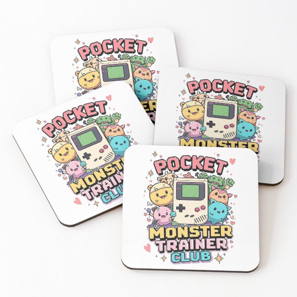 Item preview, Pocket Monster Trainer Club – Cute Retro Handheld Gamer Design designed and sold by Dhenin Studio.