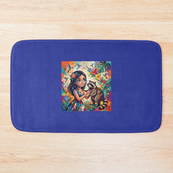 Item preview, Girl with a raccoon in Japanese. designed and sold by Natalia-Vlad.