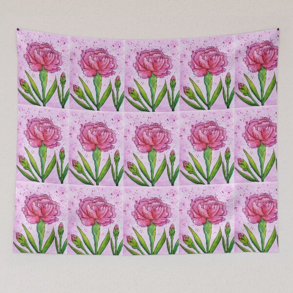Item preview, Blushing carnation_light designed and sold by Paintedhues.
