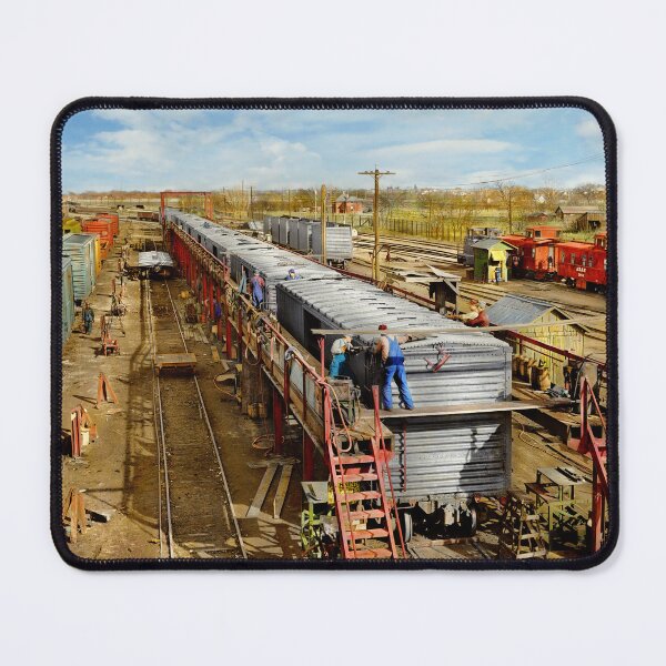 Item preview, Train - Factory -  No Pain, No Train 1943 designed and sold by Mike Savad Photography.