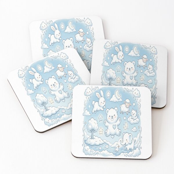 Item preview, Dreamy Cloud Friends: Sweet Animals in the Sky designed and sold by ToonyTeez.