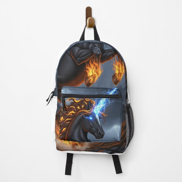 Item preview, Flaming Unicorn Lightning Fantasy Art designed and sold by RiteshOrten.