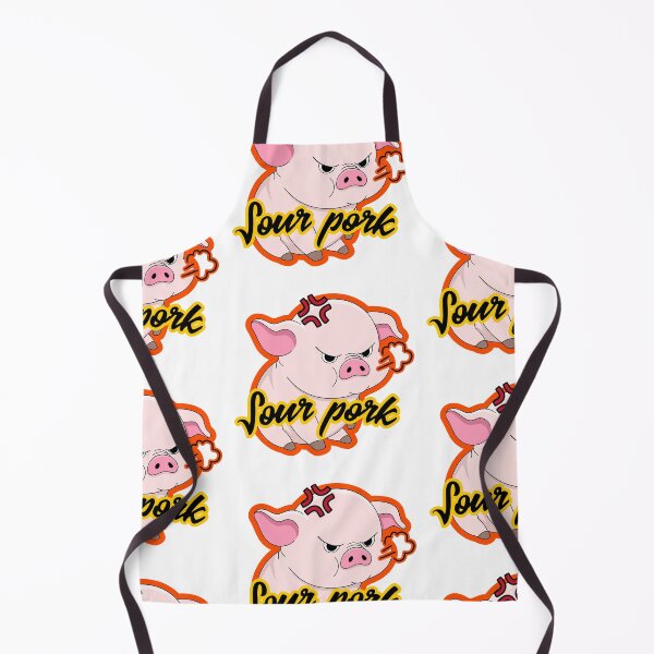 Item preview, Sour Pork Cute Angry Pig Pun Art designed and sold by The-Melon-Cart.