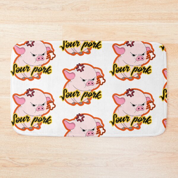 Item preview, Sour Pork Cute Angry Pig Pun Art designed and sold by The-Melon-Cart.