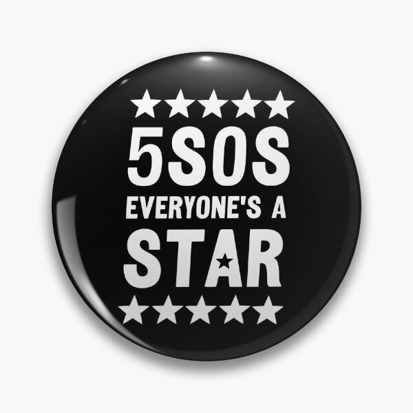 Item preview, Everyone is a Star - Bold Minimalist Lyric Graphic - White on Black Typography designed and sold by velvetearth.