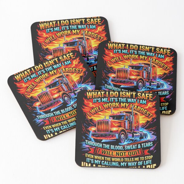 Item preview, Trucker Till I Die Motivational Fire Big Rig Passion designed and sold by graphixpolash.