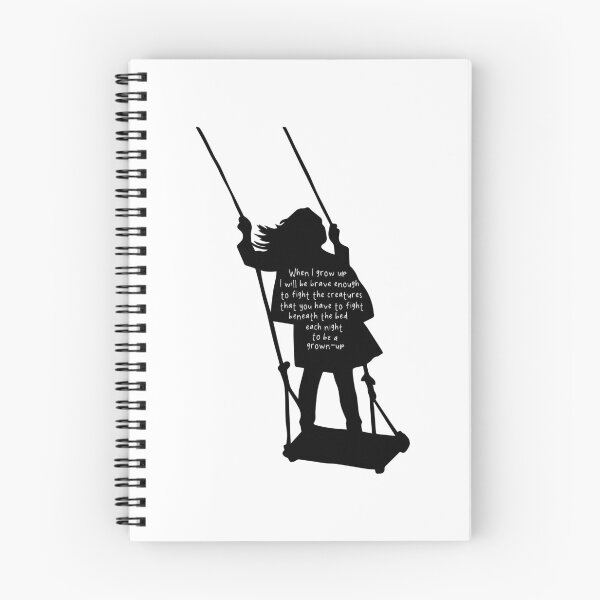 Item preview, When I Grow Up Matilda Musical Inspired Silhouette Brave Quote Design designed and sold by creatingmouseshop.