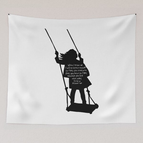 Item preview, When I Grow Up Matilda Musical Inspired Silhouette Brave Quote Design designed and sold by creatingmouseshop.