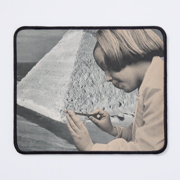 Item preview, pyramid geometry surrealist collage designed and sold by seventies.collages.