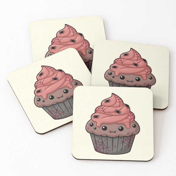 Item preview, Cute Spider Muffin – Spooky Kawaii Cupcake designed and sold by nocticute-store.