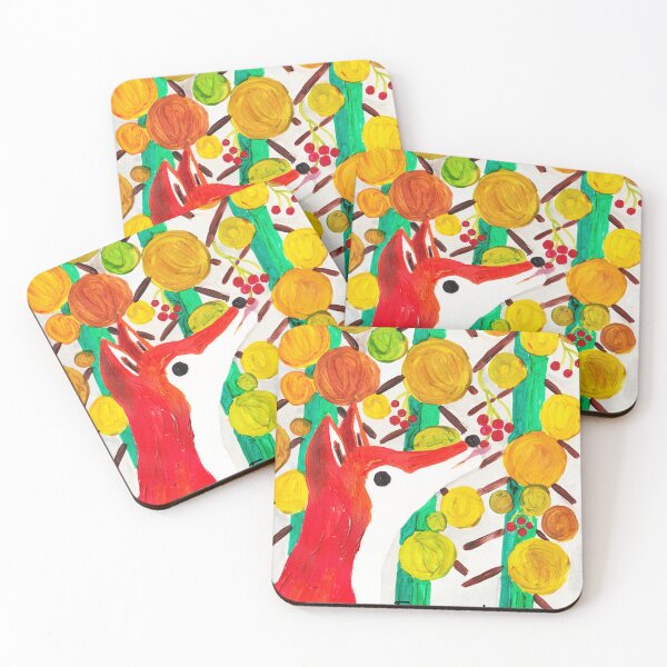 Item preview, Fox eating fruit designed and sold by SheisEverywhere.