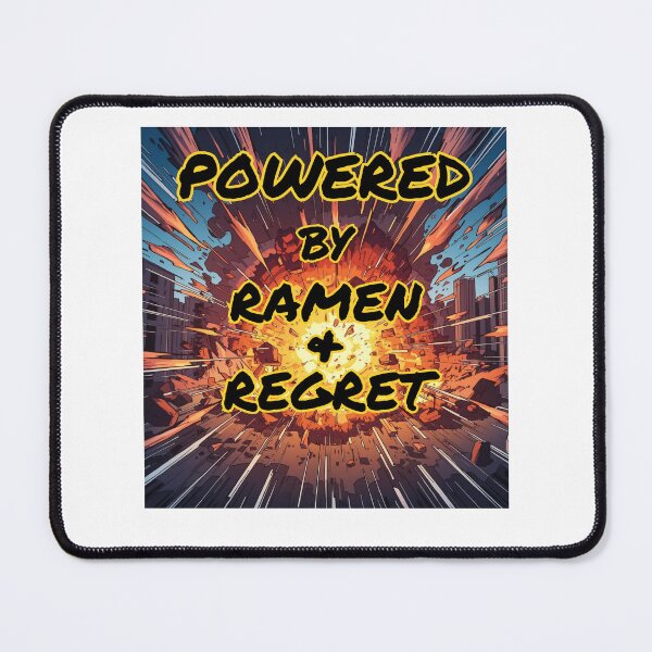 Item preview, Powered By Ramen And Regret Explosion Comic Design designed and sold by Snedsdigital.