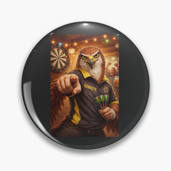 Item preview, Eye Like a Hawk Darts Pub Design designed and sold by Hornace88studio.