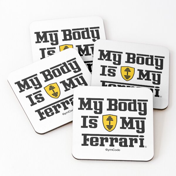 Item preview, My Body Is My Ferrari – Fitness Motivation Design designed and sold by GymCode.