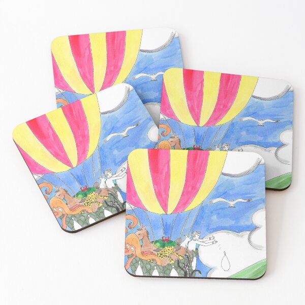 Item preview, Hot-air balloon with animals  designed and sold by SheisEverywhere.