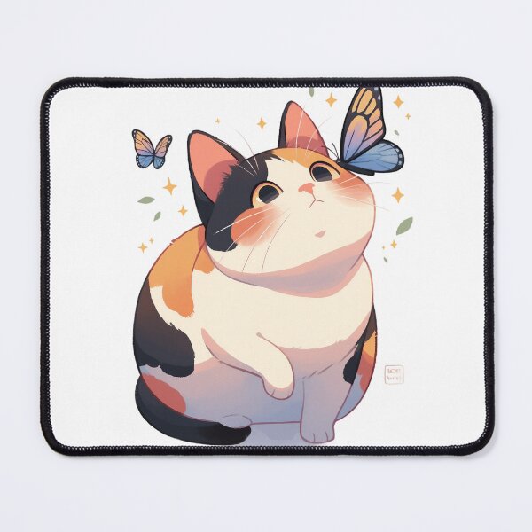 Item preview, Butterfly Nose Cat Sticker designed and sold by CritterSquad.