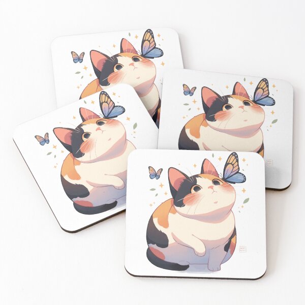 Item preview, Butterfly Nose Cat Sticker designed and sold by CritterSquad.