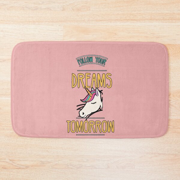 Item preview, Sleeping Unicorn Follow Your Dreams Tomorrow Cute and Fun Design Gift for Unicorn Lovers designed and sold by AstronautMerch.