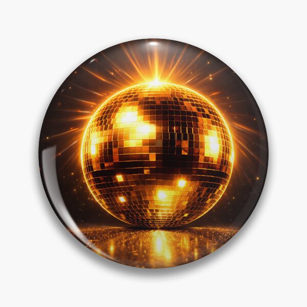 Item preview, Minimal Gold Disco Ball Glow – Retro 70s Aesthetic Dance Party Design designed and sold by Digital Culture Studio.