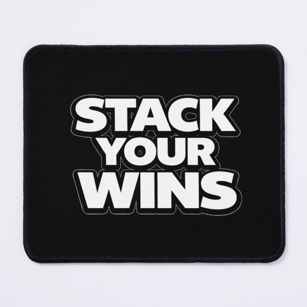 Item preview, Stack Your Wins Motivational Quote Shirt designed and sold by Papier Atelier Art.
