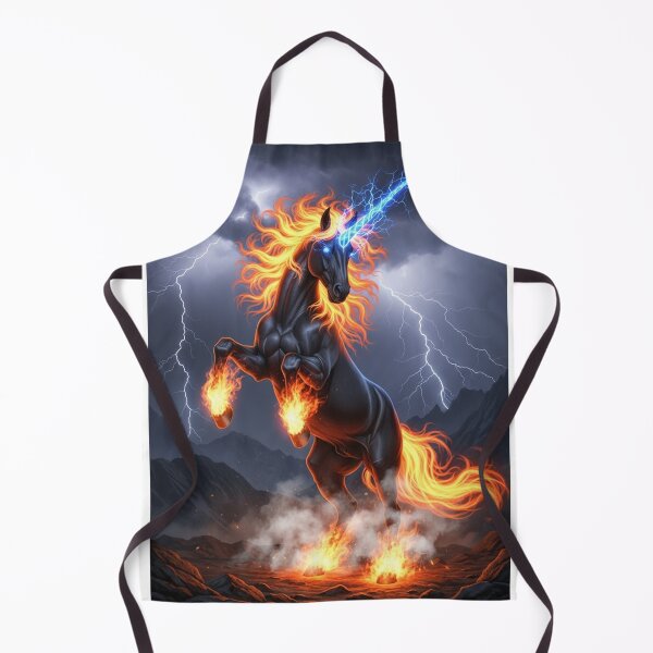 Item preview, Inferno Unicorn Lightning Power Artwork designed and sold by RiteshOrten.
