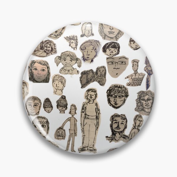 Item preview, Doodled faces designed and sold by SheisEverywhere.