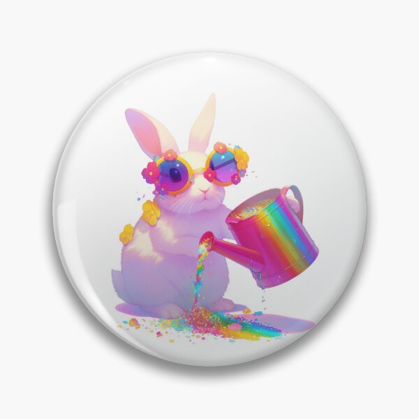 Item preview, Retro Flower Power Bunny designed and sold by CritterSquad.