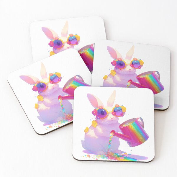 Item preview, Retro Flower Power Bunny designed and sold by CritterSquad.