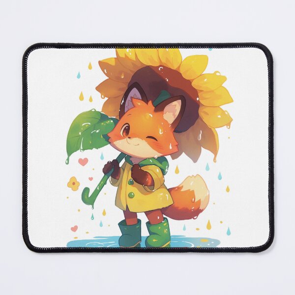 Item preview, Sunflower Umbrella Fox designed and sold by CritterSquad.
