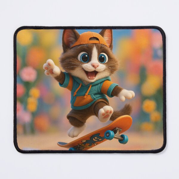 Item preview, Skater Snowshoe Cat designed and sold by Sillytoe.