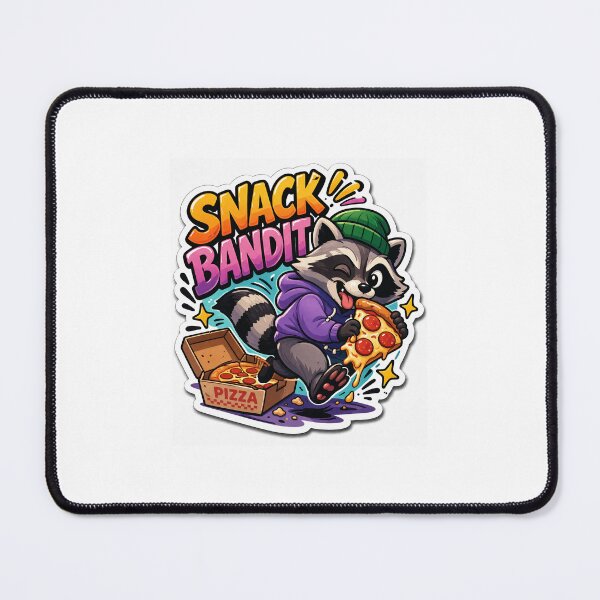 Item preview, Snack bandit steals pizza slice designed and sold by AmbiM.
