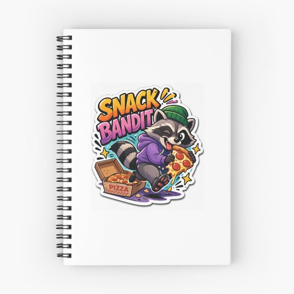 Item preview, Snack bandit steals pizza slice designed and sold by AmbiM.