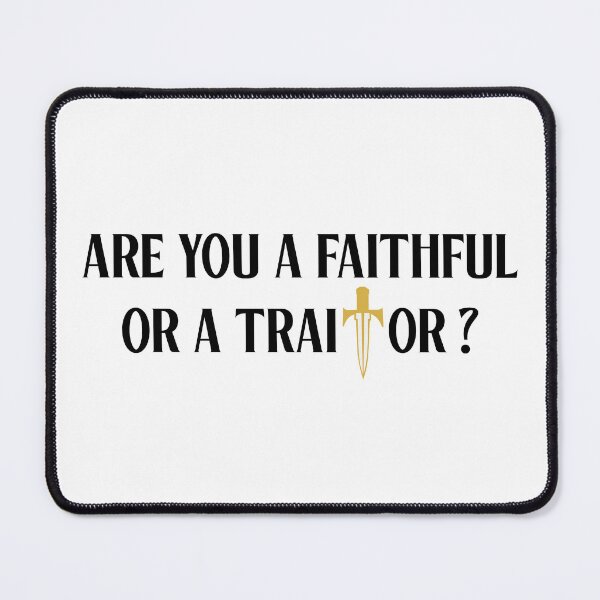 Item preview, Are You Faithful or Traitor Reality Game Show Inspired Design designed and sold by creatingmouseshop.