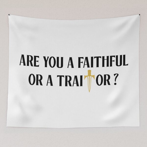 Item preview, Are You Faithful or Traitor Reality Game Show Inspired Design designed and sold by creatingmouseshop.