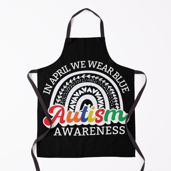 Item preview, Retro Autism Awareness Rainbow - In April We Wear Blue designed and sold by Ali-printshop.