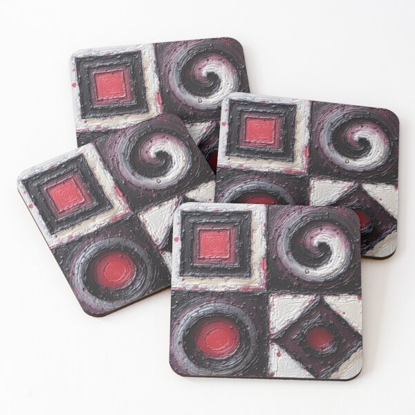 Item preview, textured quadrants diffuse colorful geometric abstract design designed and sold by SmashingDeals.