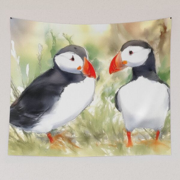 Item preview, Two puffins designed and sold by sid1802.