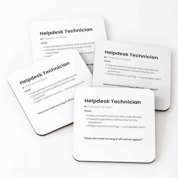 Item preview, Helpdesk Technician Definition | Funny IT Support Gift designed and sold by Yuli Club.