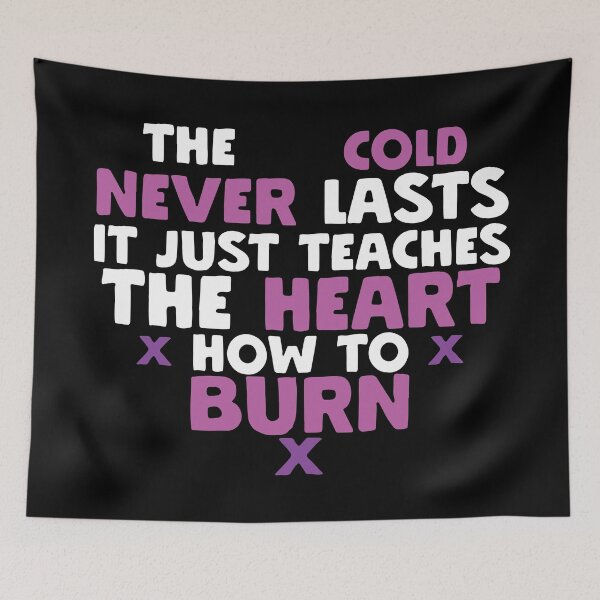 Item preview, The Cold Never Lasts It Just Teaches the Heart How to Burn designed and sold by pcarrollwriter.