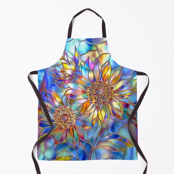 Item preview, Sunflower Stained Glass Floral Art designed and sold by MargaretWiktor.