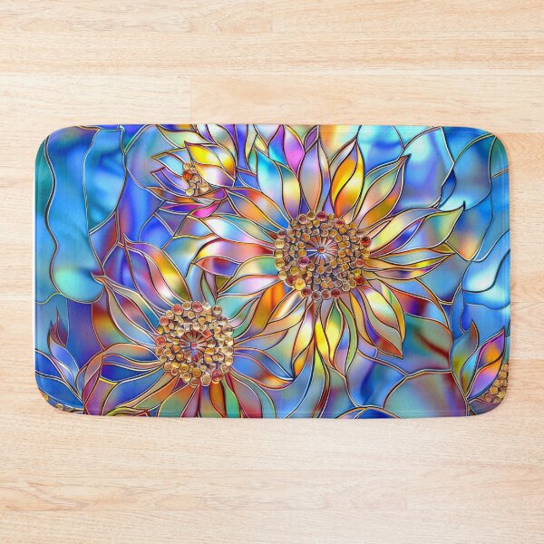 Item preview, Sunflower Stained Glass Floral Art designed and sold by MargaretWiktor.