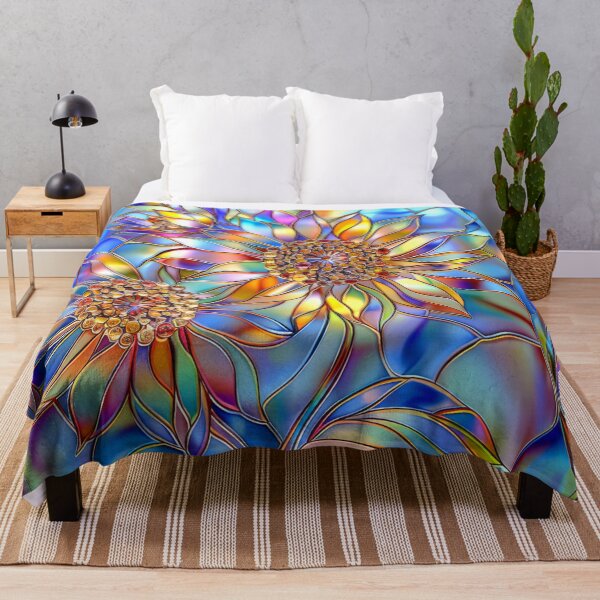 Item preview, Sunflower Stained Glass Floral Art designed and sold by MargaretWiktor.