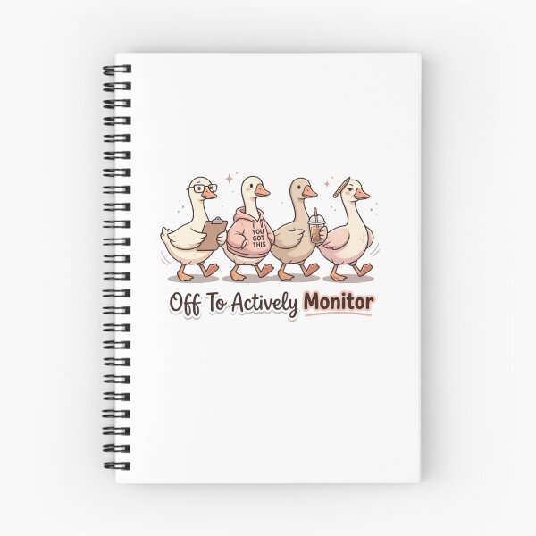 Item preview, Funny Goose Off To Actively Monitor Cute Goose Squad Funny Teacher Testing Day Aesthetic Design designed and sold by bilal sibgui.