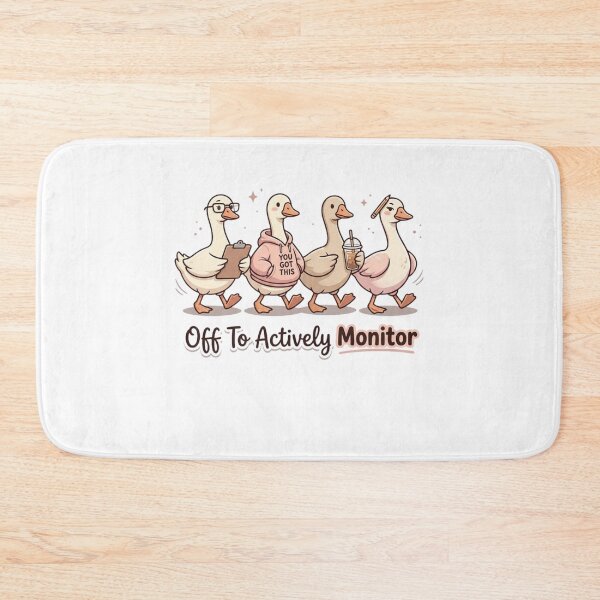 Item preview, Funny Goose Off To Actively Monitor Cute Goose Squad Funny Teacher Testing Day Aesthetic Design designed and sold by bilal sibgui.